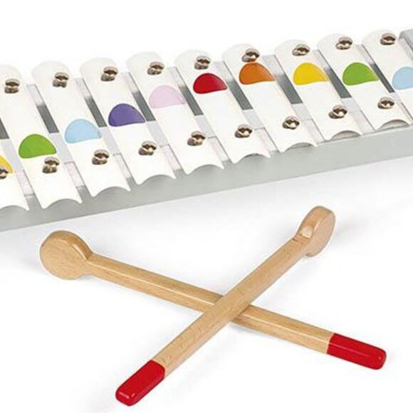 Janod - Confetti Wooden and Metal Xylophone New in Box For Age 2+ - Picture 4 of 10
